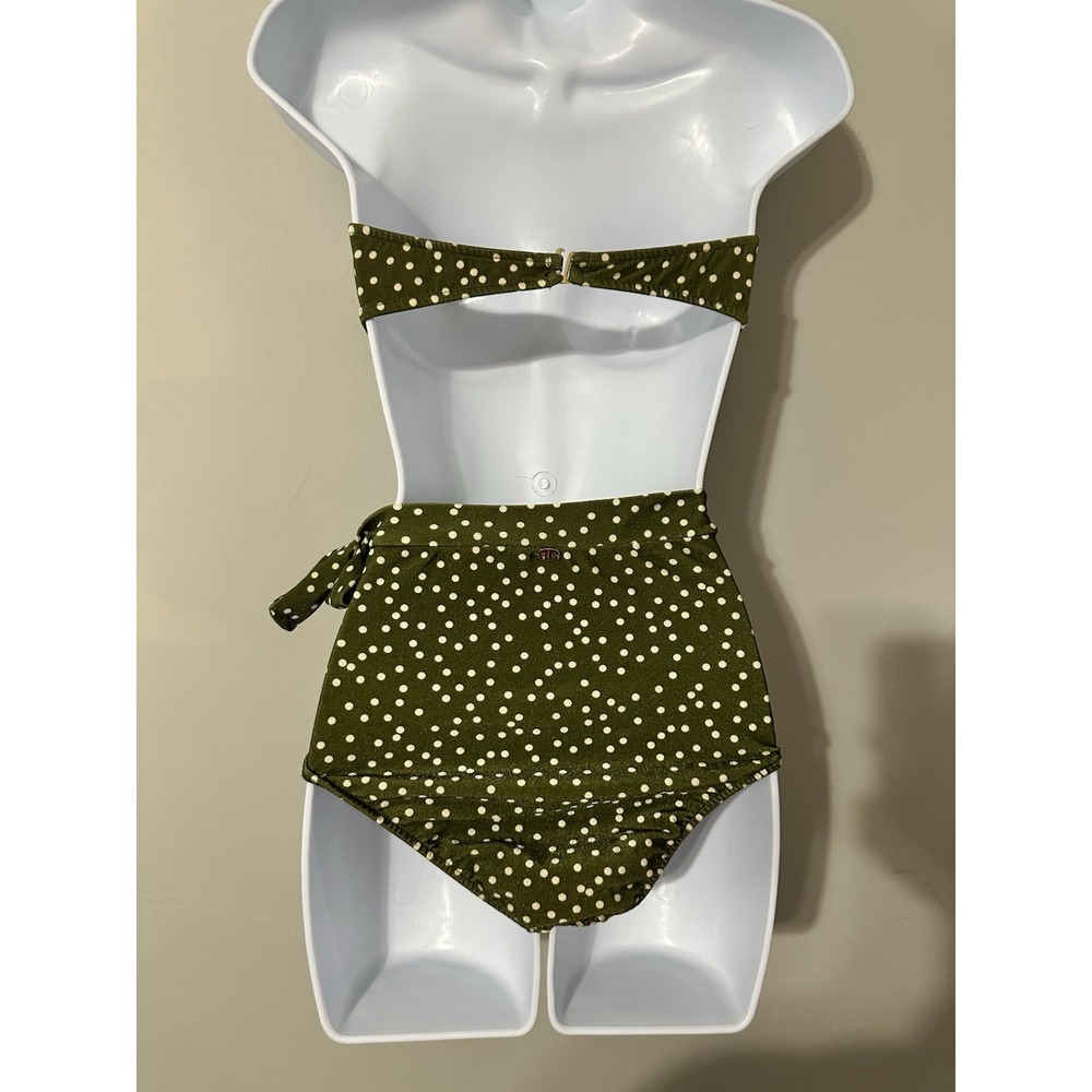 Adriana Degreas Millie‎ Punti Green Polka Dot Bikini Set READ Size M - Picture 4 of 9